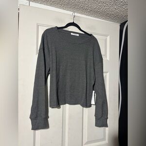 NWT perfectwhitetee grey long sleeve